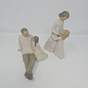 Demdaco Willow Tree Mother and Daughter And Father And Daughter Lot Of 2